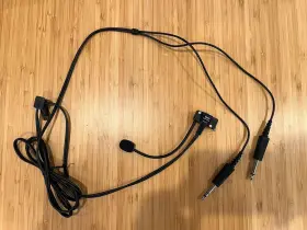64000-100 Telex 5x5 Pro Iii Headset Dual Connector Boeing Ga Pilot Fixed Wing