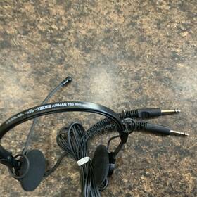 Telex 64300-212 Headset-telex Airman 750 -212 Used For Backup And Testing