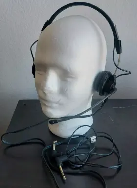 64300-220 Telex 750 Airman Pilot Headset Aviation Dual Plug Preowned