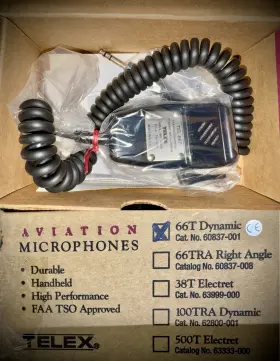 66t-66ta Telex 66t / 66ta Aircraft Communication Microphone