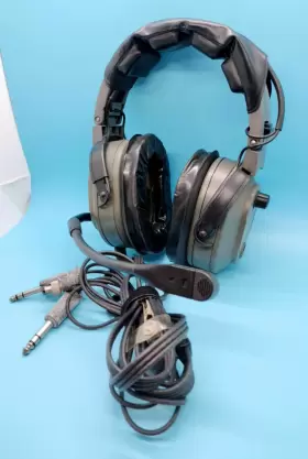 71060-303 Telex Aviation Noise Cancelling Anr4100 Pilot Headset Good Condition