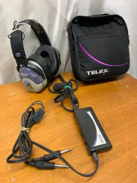H20-s10 Telex Stratus 50-d Pilot Aviation Headphones Headset Noise Cancelling Usa Made
