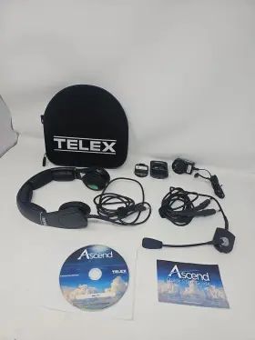 Tso-c139 Telex Ascend Modular Anr Commercial Aviation Headset Noise Reduction Pilot