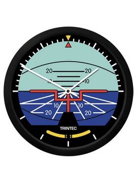Trintec 1063 New Artificial Horizon Wall Clock 10 Inch Round Aviation Instrument 9063-10