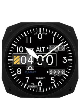 Trintec 3020-10 New 10 Inch Modern Altimeter Style Aviation Instrument Clock