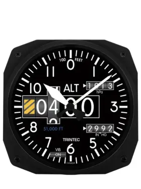 3020-10 Trintec New 10 Inch Modern Altimeter Style Aviation Instrument Clock