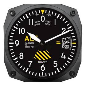 Trintec 3060-se 6 Inch 30th Anniversary Altimeter Instrument Style Clock