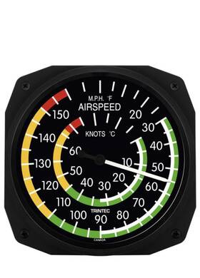 Trintec 3061-10-c New 10 Inch Classic Airspeed Instrument Style Thermometer