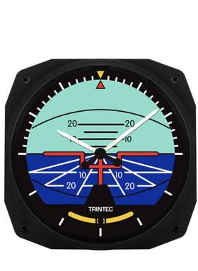Trintec 3063-10-c 10 Inch Classic Artificial Horizon Instrument Style Clock For Home Office Or Hangar