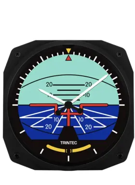 3063-10-c Trintec 10 Inch Classic Artificial Horizon Instrument Style Clock For Home Office Or Hangar