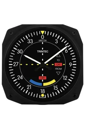 3064-10-c Trintec 10 Inch Classic Vor Instrument Style Clock For Home Office Or Hangar