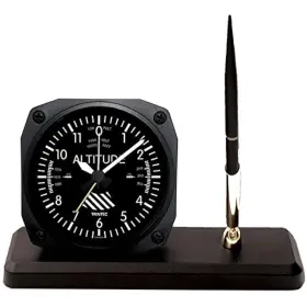 Trintec 812733002349 Altitude Altimeter Desk Pen Set With Alarm Clock Model Ds60