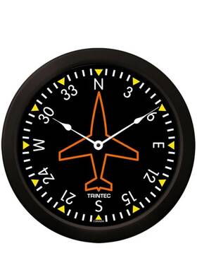 Trintec 9062-14 Large 14 Inch Aviation Classic Directional Gyro Wall Clock Aviatrix