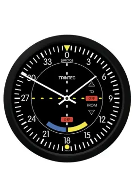 9064-10 Trintec New Vor Omnidirectional Wall Clock 10 Inch Airplane Instrument Dial