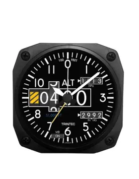 Dm20 Trintec New Altimeter Alarm Clock Aviator Altitude Portable For Travel 3.5 Inch