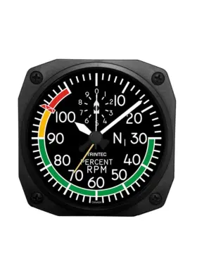 Dm27 Trintec Dm26 New Percent Rpm Travel Alarm Clock Aviation Flying Pilot Guage 3.5 Inch