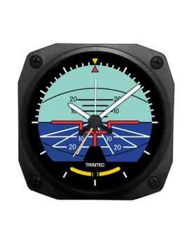 Dm63 Trintec New Artificial Horizon Travel Alarm Clock Aviation Flying Pilot 3.5 Inch