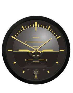 Trintec Industries 812733004091 10 Inch Vintage Artificial Horizon Round Clock 9063v-10