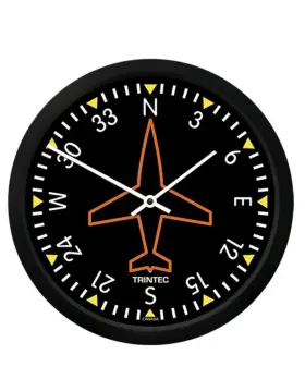 9062-10 Trintec Industries 10 Inch Classic Directional Gyro Round Clock
