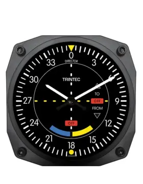 9064 Trintec Industries Brand New 6 Inch Classic Vor Instrument Style Clock Great Aviation Gift
