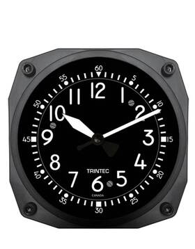 Trintec Industries 9065 6 Inch Classic Cockpit Instrument Style Clock - A Great Pilot Gift