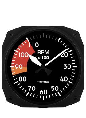 Trintec Rpm-10 New 10 Inch Aviation Rpm Instrument Clock Aviator