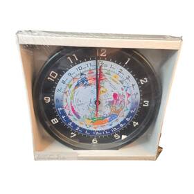 Trintec Wtc04 10 Inch 12/24 Hour World Time Clock Global New Sealed