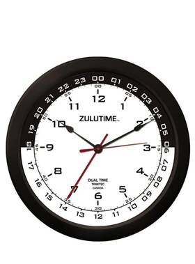 Trintec Zt14-3 Large 14 Inch Zulutime Dual Time Clock Aviation