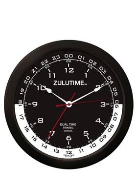Trintec Zt14-4 Large 14 Inch Zulutime Dual Time Clock Aviation