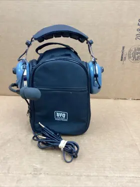 Ufq 634769368745 A28 Anr Aviation Headset Pilot Delux Gray Color