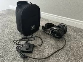 Ufq A28 Anr Aviation Headset Black Color Great Noise Reduction Pilot