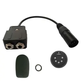43217-157493 Ufq U Fly Quiet Ga-ab Aviation Headset Ga Dual Plugs To Airbus Xlr 5 Pin Male Adapter