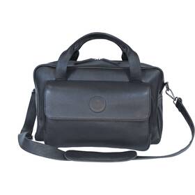 Vnav Leather 001651243932 Stratos Max Professional Pilot Flight Bag - Black