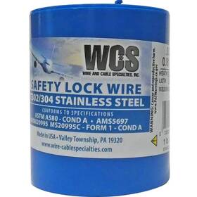 Wcs Mc0320-1#dspr Safety Wire .032 Stainless Steel 1 Lb