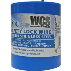 Mc0320-1 Wcs Mc0320-1#dspr Safety Wire .032 Stainless Steel 1 Lb