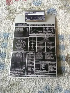Wa-130 Westfield Vintage Airmotive Pilot Kneeboard From 1968