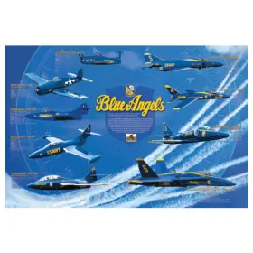 Wowtoyz 783746044339 History Of The Blue Angels Poster