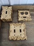 Vtg American Tack & Hardware Co. 1967 Elegant Ornate Brass Light Cover Lot Of 15. Price: $115.00.