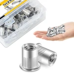100PCS 1/4-20 Rivet Hardware Nuts, 304 Stainless Steel Flat Head Nut... New. Price: $15.00.