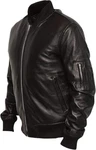 Men American Navy MA-1 Aviator Black Bomber Real Leather MA1 Flight Pilot Jacket New. Price: $149.95.