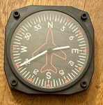 Trintec 3062-10 Aviation Directional Gyro Instrument Style Wall Clock Used. Price: $34.99.