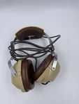 Vintage David Clark Inc M234 Beige And Brown Aviation Headphones Tested Work Used. Price: $58.00.