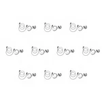 10 Units Bommeow G-shape Earphone For Vertex FT-60E FT-250R Yaesu FT-60R FT-70DR New. Price: $89.10.