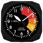 Trintec 10" Classic Drop Zone Aviation Instrument Clock DZ-01-10 New. Price: $39.56.