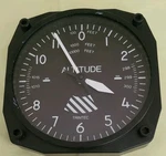Trintec Classic Altimeter 6" Aviation Wall Clock 9060 Aircraft Instrument Tested Used. Price: $26.00.