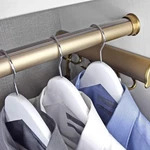 Tag Hardware Premium Elite Round Wardrobe Closet Rod With End Supports And Prote New. Price: $79.49.