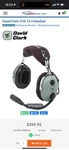 David Clark H10-13.4 Headset Used. Price: $250.00.