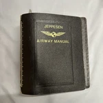 Vintage Jeppesen Airway Manual Brown Cowhide Leather 2 Binder 7 Ring Pocket 3 Used. Price: $29.99.