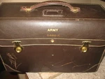 Vintage Army 9486-K Jeppesen Leather Military Flight Case FC-1- Map Bag Used. Price: $79.99.