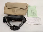 Eros MXP210-00 Aircraft Pilot Smoke Goggles W/ Pouch Bag + Tag As Removed Used. Price: $289.99.